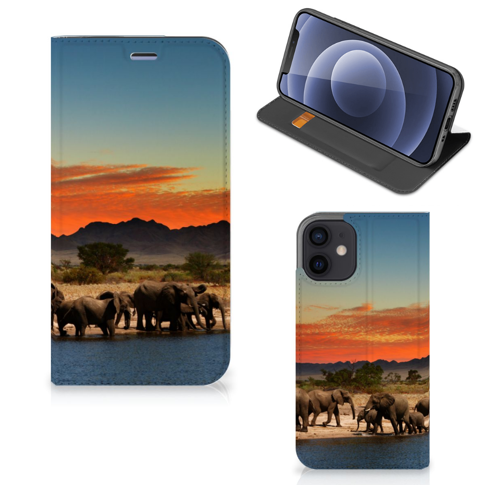iPhone 12 Mini Hoesje maken Olifanten - B2C Telecom