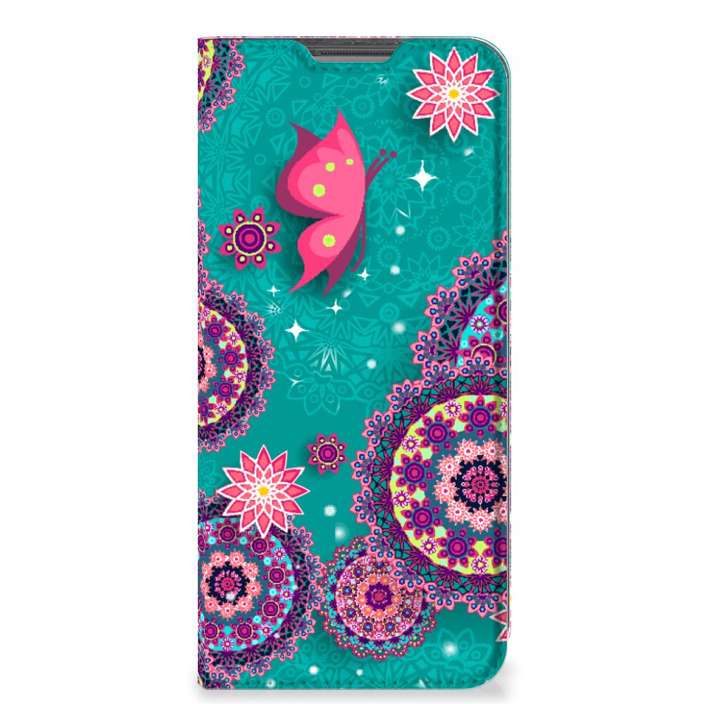 OPPO A96 | A76 Bookcase Cirkels en Vlinders - B2C Telecom