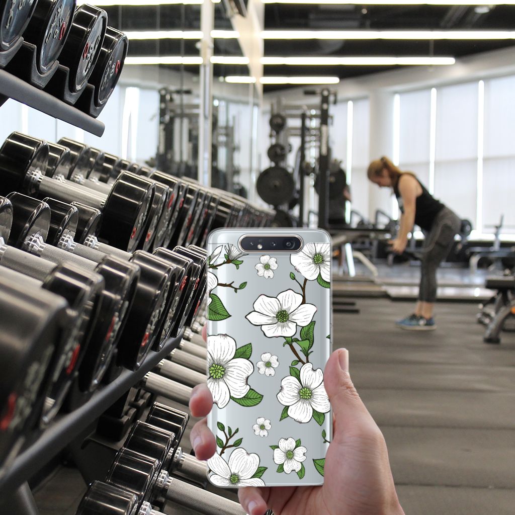 Samsung Galaxy A80 TPU Case Dogwood Flowers