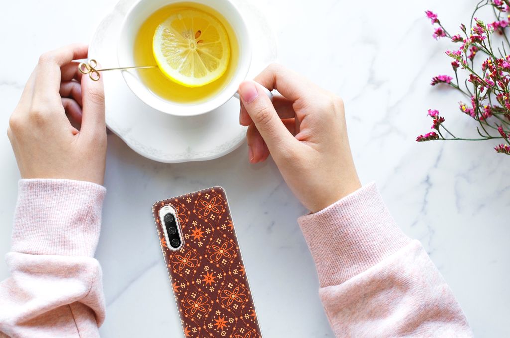 Sony Xperia 10 IV TPU bumper Batik Brown B2C Telecom
