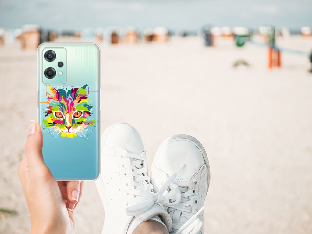 OnePlus Nord CE 2 Lite Telefoonhoesje met Naam Cat Color B2C Telecom