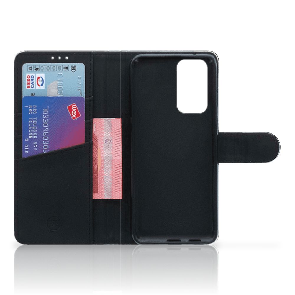 OnePlus 9 Pro Bookcase Marmer Zwart - Origineel Cadeau Vader