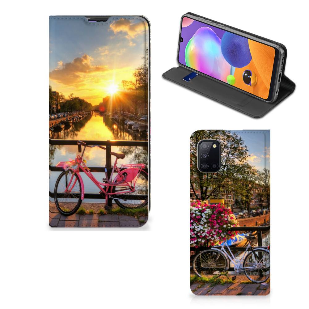 Samsung Galaxy A31 Book Cover Amsterdamse Grachten - B2C Telecom