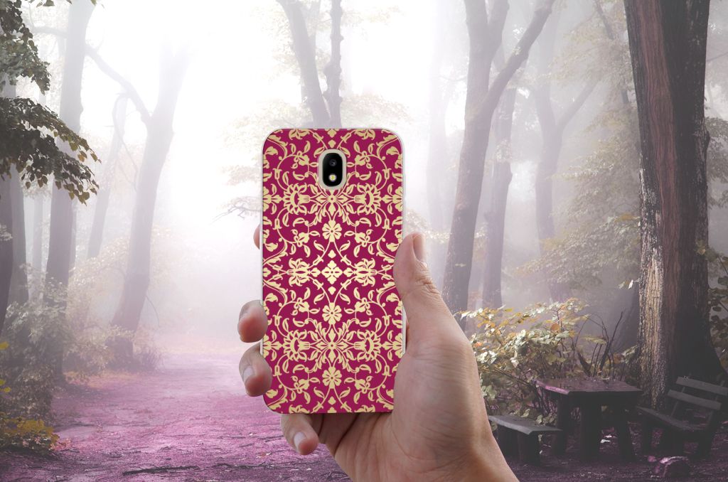 Siliconen Hoesje Samsung Galaxy J5 2017 Barok Pink
