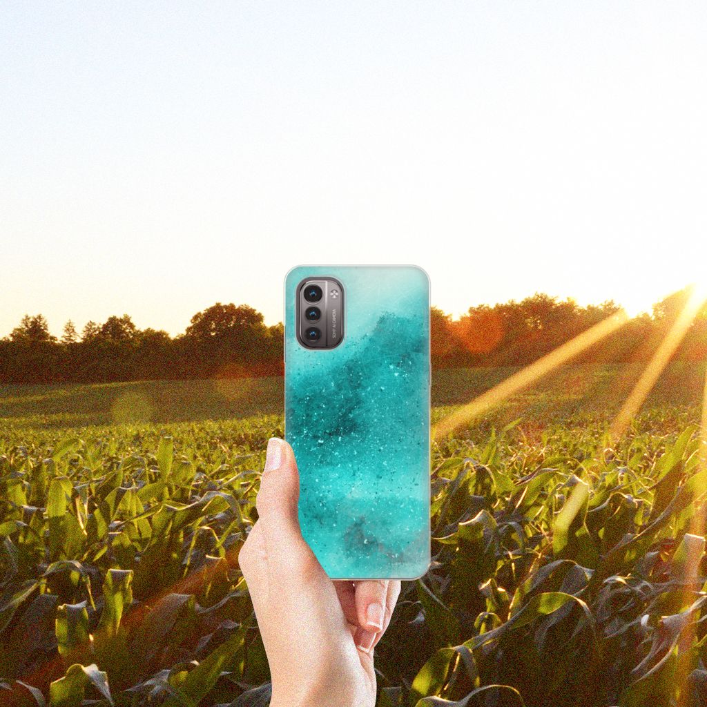 Hoesje maken Nokia G21 | G11 Painting Blue B2C Telecom