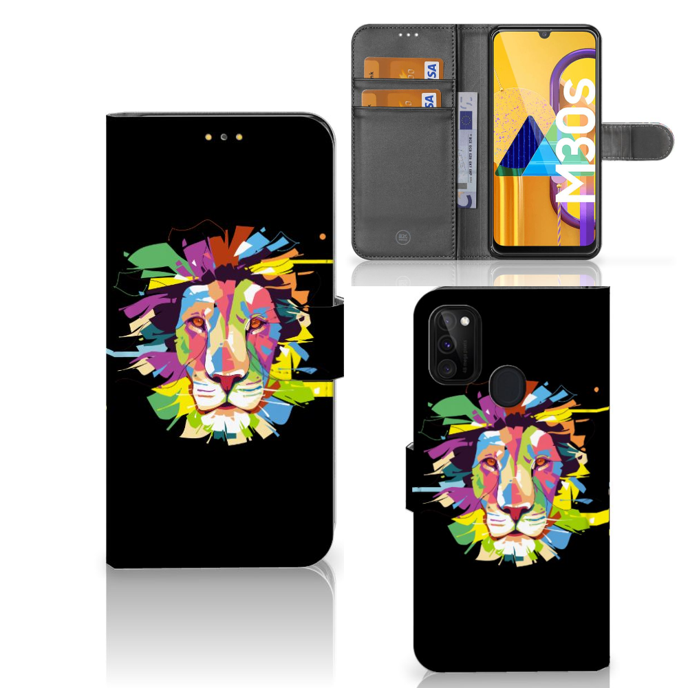 Samsung Galaxy M21 | M30s Leuk Hoesje Lion Color