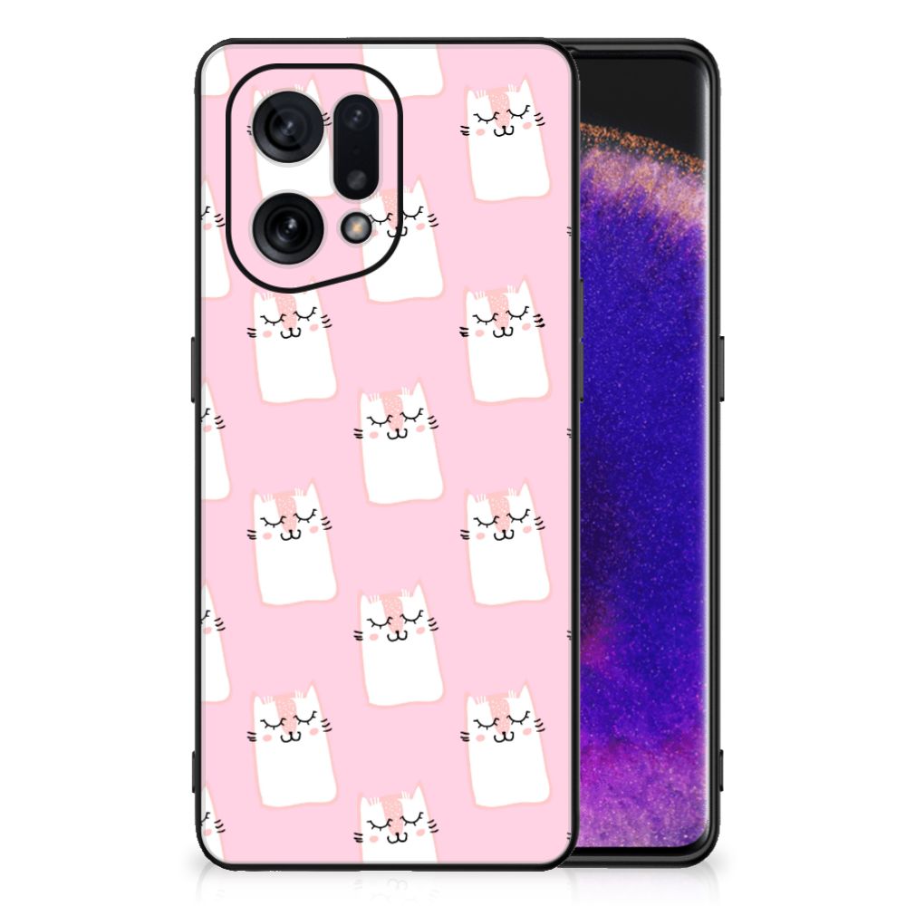OPPO Find X5 Dierenprint Telefoonhoesje Sleeping Cats