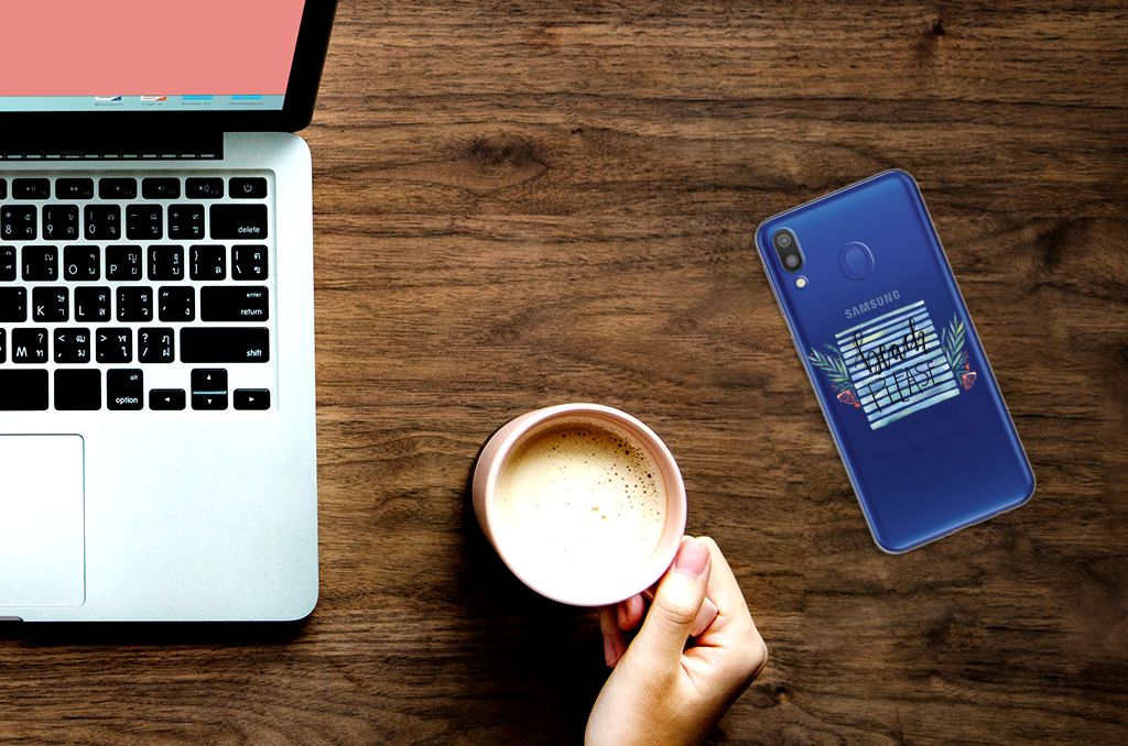 Samsung Galaxy M20 (Power) Telefoonhoesje met Naam Boho Beach