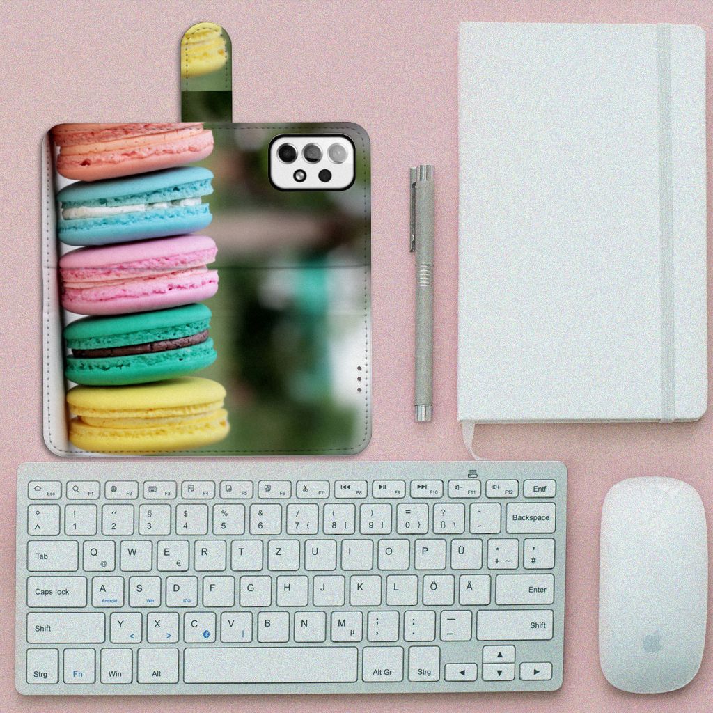 Samsung Galaxy A73 5G Book Cover Macarons