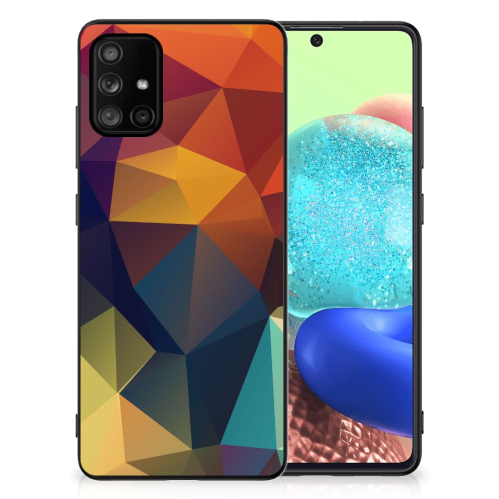 Samsung Galaxy A71 Backcover Polygon Color