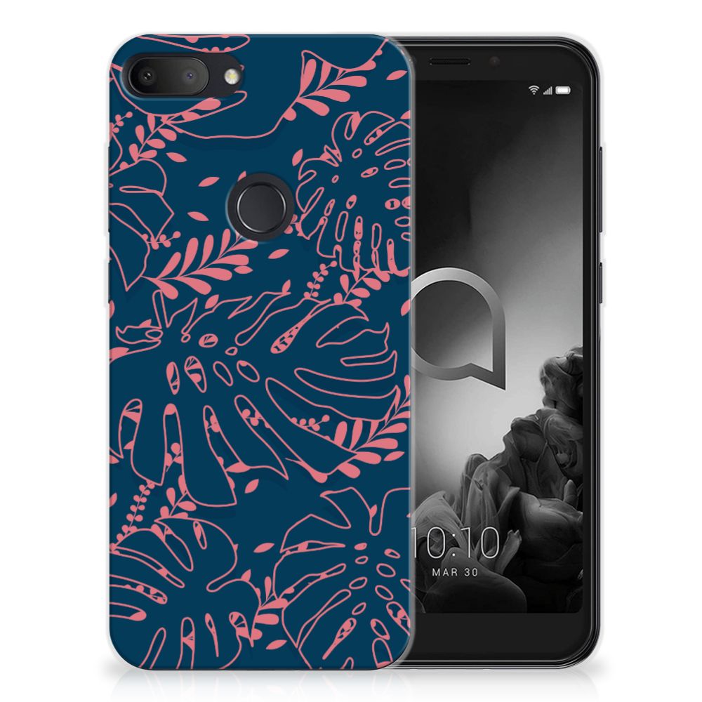 Alcatel 1S (2019) TPU Case Palm Leaves