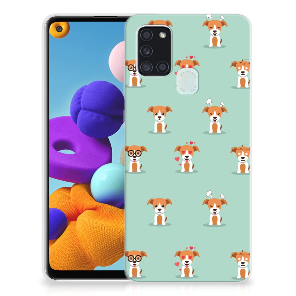 Samsung Galaxy A21s TPU Hoesje Pups B2C Telecom