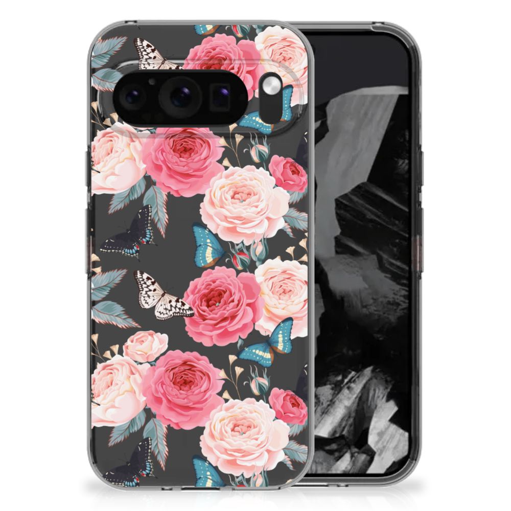 Google Pixel 9 Pro XL TPU Case Butterfly Roses