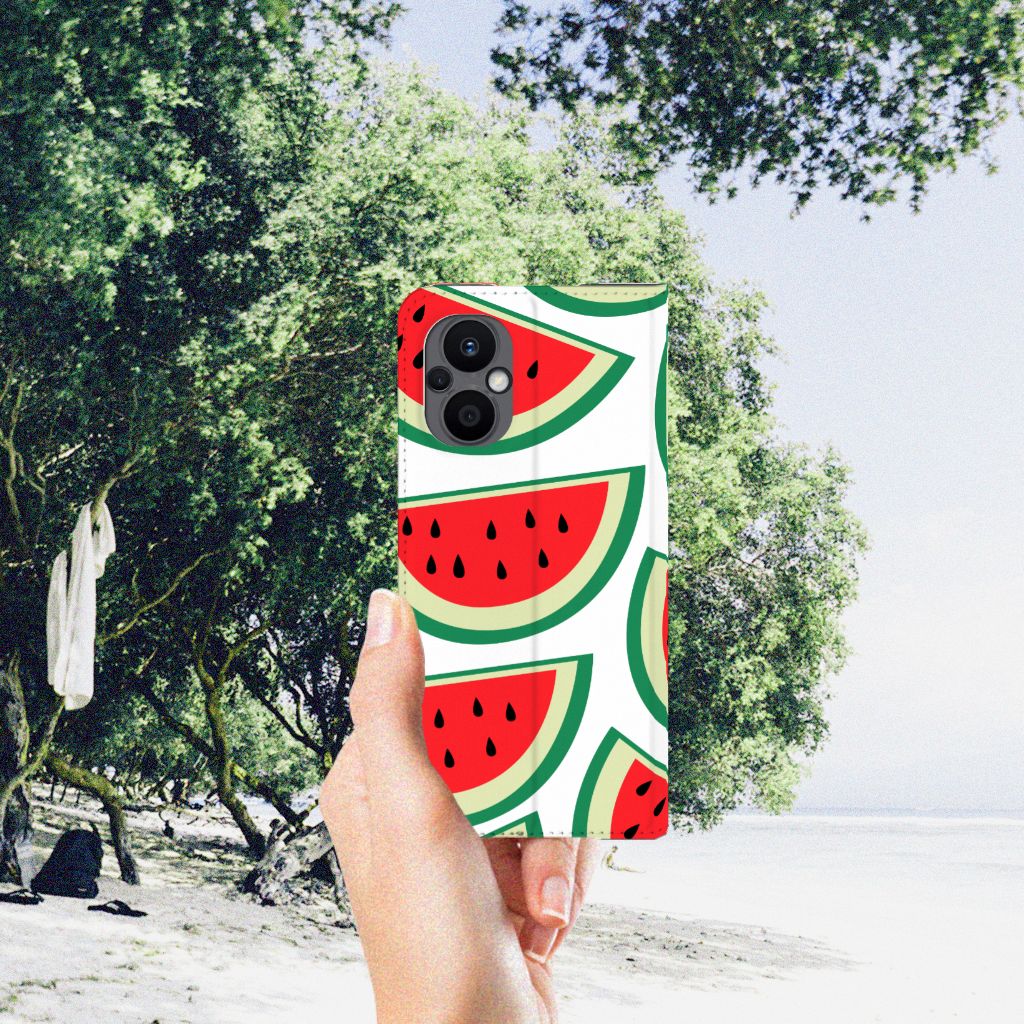 OPPO Reno8 Lite Flip Style Cover Watermelons - B2C Telecom