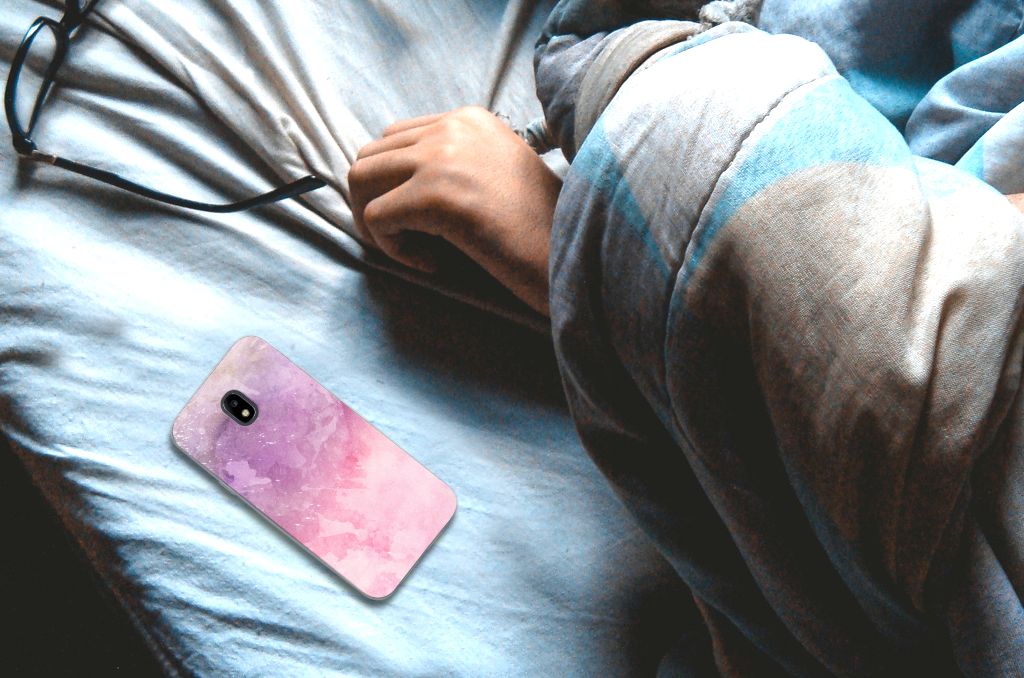 Hoesje maken Samsung Galaxy J3 2017 Pink Purple Paint