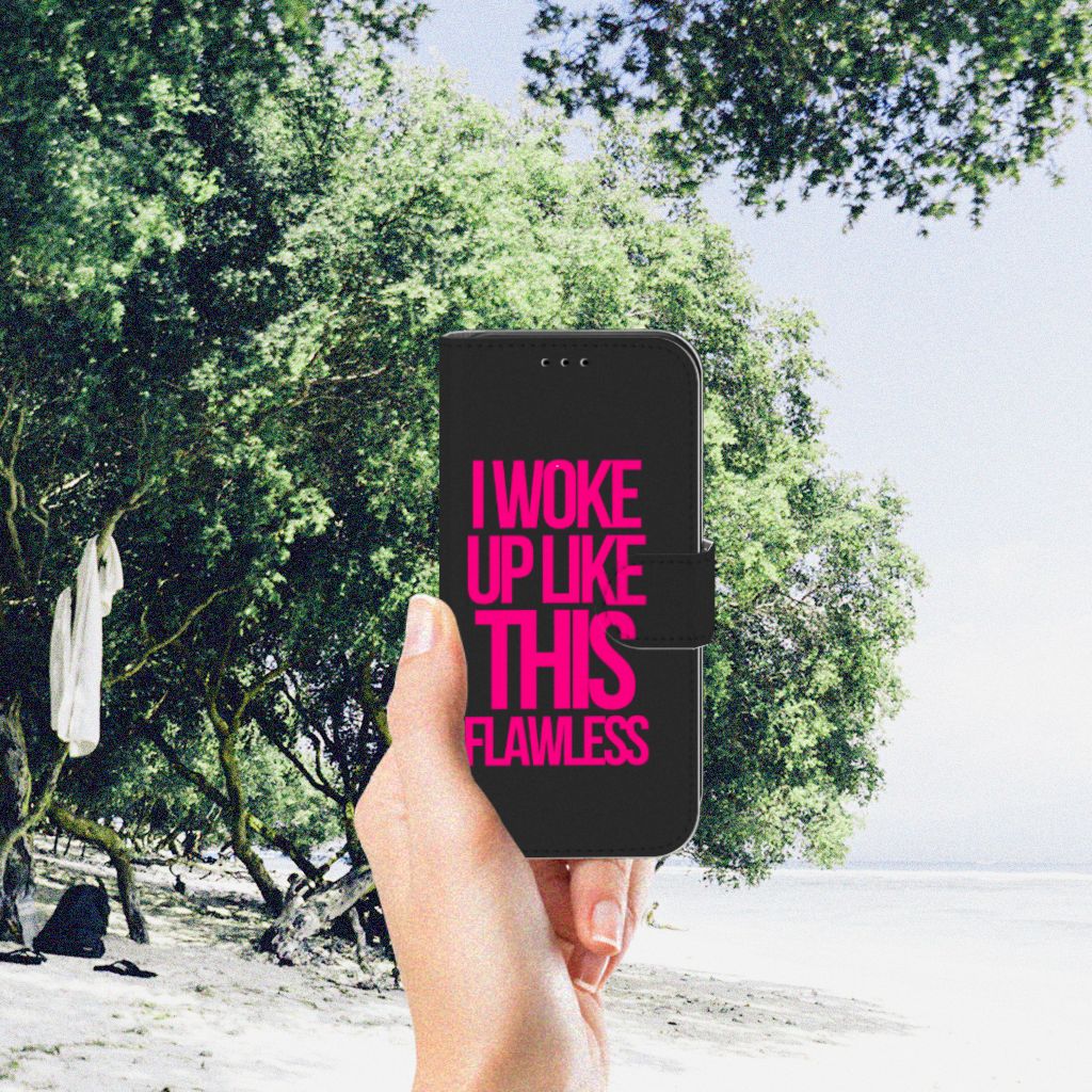 Apple iPhone 11 Pro Hoesje met naam Woke Up - Origineel Cadeau Zelf Maken