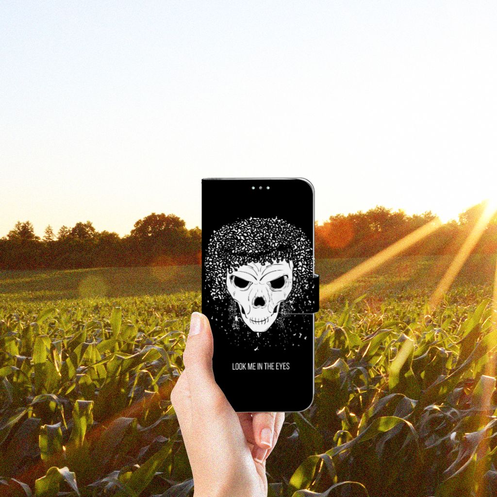 Telefoonhoesje met Naam Samsung Galaxy A71 Skull Hair