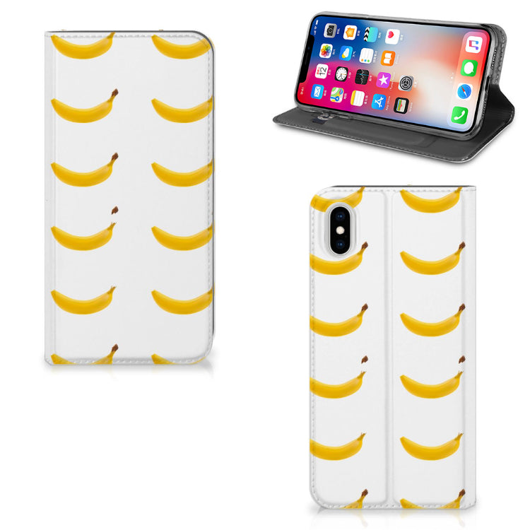 Apple iPhone Xs Max Flip Style Cover Banana