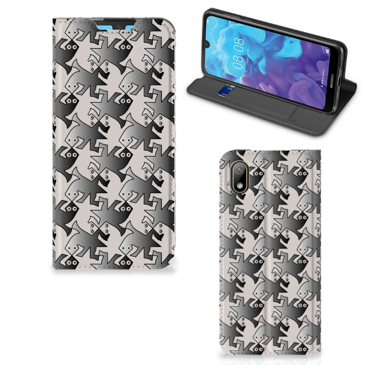 Huawei Y5 (2019) Hoesje maken Salamander Grey - B2C Telecom