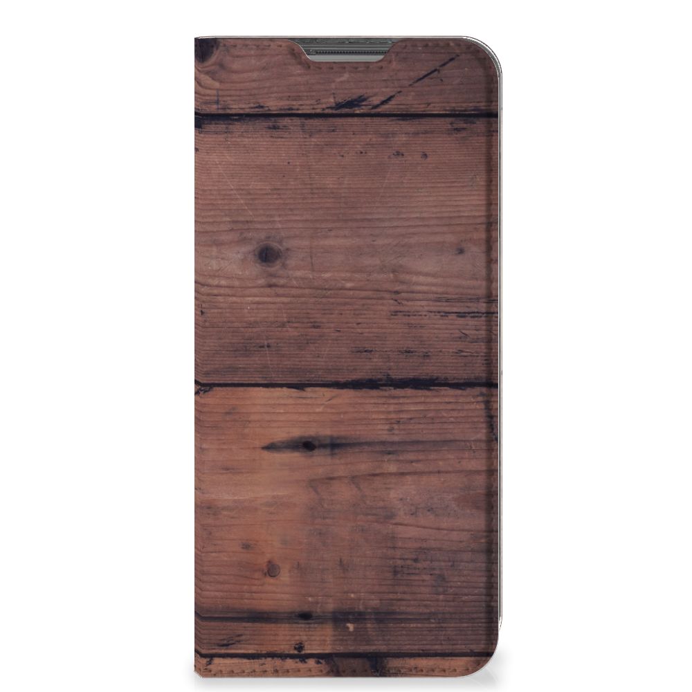 OPPO A96 | A76 Book Wallet Case Old Wood - B2C Telecom