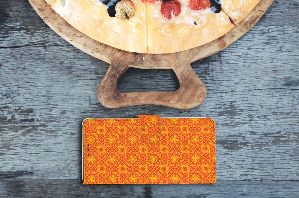 OnePlus 9 Pro Telefoon Hoesje Batik Oranje