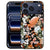 Apple iPhone 17 Pro Max Dark Flowers Backcover Hoesje achterkant bloem design