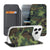 Apple iPhone 17 Pro Max Bookcase Army Dark camouflage design vooraan zijaanzicht