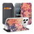 iPhone 18 Pro Max Bosje Bloemen book case design bloemen aanzicht