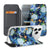 Book Case Apple iPhone 17 Pro Max IJsvogel hoesje bloemen blauw design zijkant voorkant