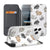 Flip Style Cover Apple iPhone 17 Pro Max Konijntjes konijntjes case design voorkant achterkant aanzicht