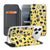 Book Case iPhone 17 Pro Punk Yellow design punk aanzicht