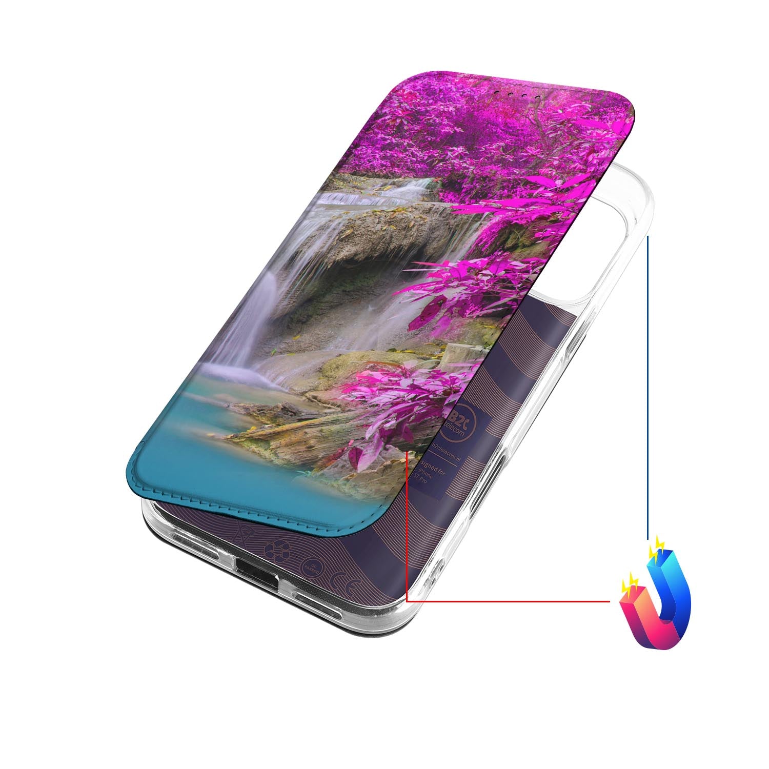 Apple iPhone 17 Pro Bookcase Waterval designwaterval aanzicht
