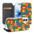 Apple iPhone 17 Book Cover Blokken design hoesje voorkant zijkant