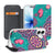 iPhone 17 Standcase Hoesje Cirkels en Vlinders design vooraanzicht