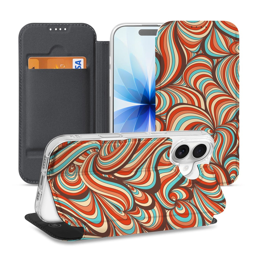 Telefoonhoesje Apple iPhone 17 Retro design retro-print aanzicht