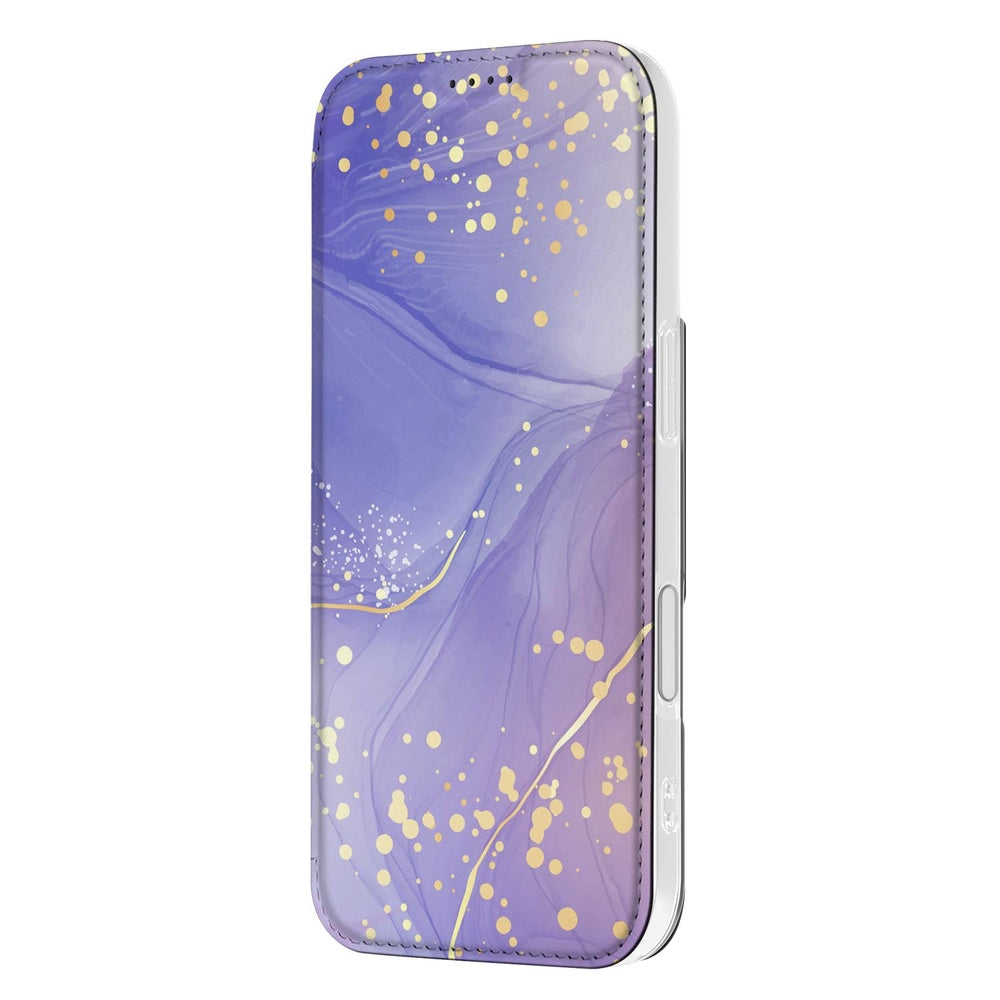 Apple iPhone 17 iPhone 17 Telefoonhoesje met pashouder Watercolor Paars voorkant