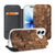 Apple iPhone 17 Bookcase Wooden Cubes telefoonhoesje houten design vooraanzicht