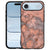 Apple iPhone Air Hoesje Backcover Marmer Oranje achterkant