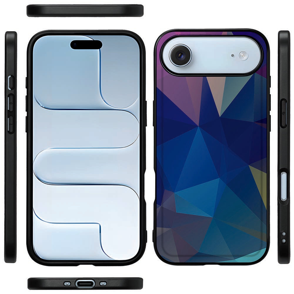 iPhone Air Backcover Hoesje Polygon Dark aanzicht ontwerp