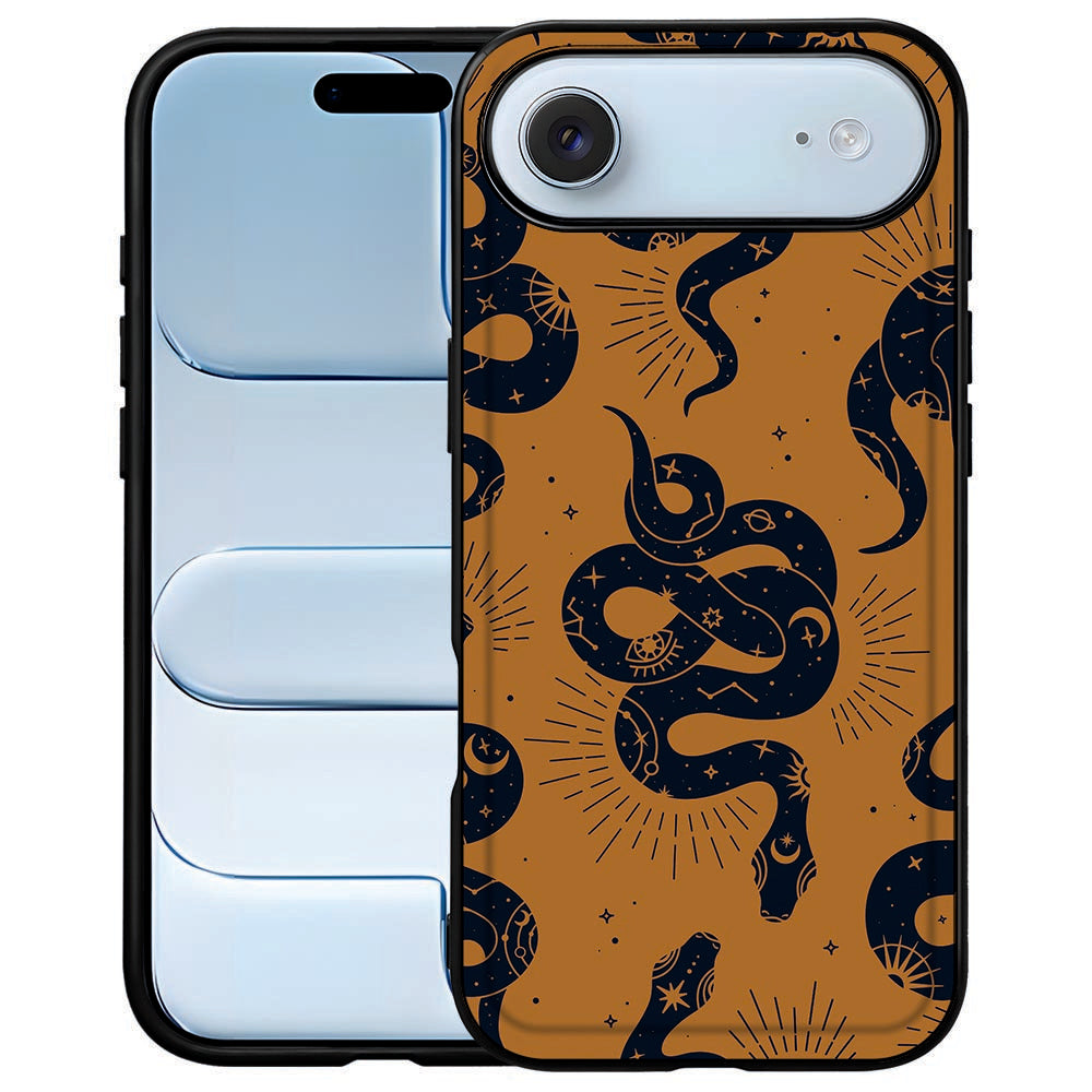 Apple iPhone Air TPU Hoesje Snakes voorkant achterkant
