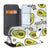 Apple iPhone Air Book Wallet Case Avocado Singing avocado design zwart wit