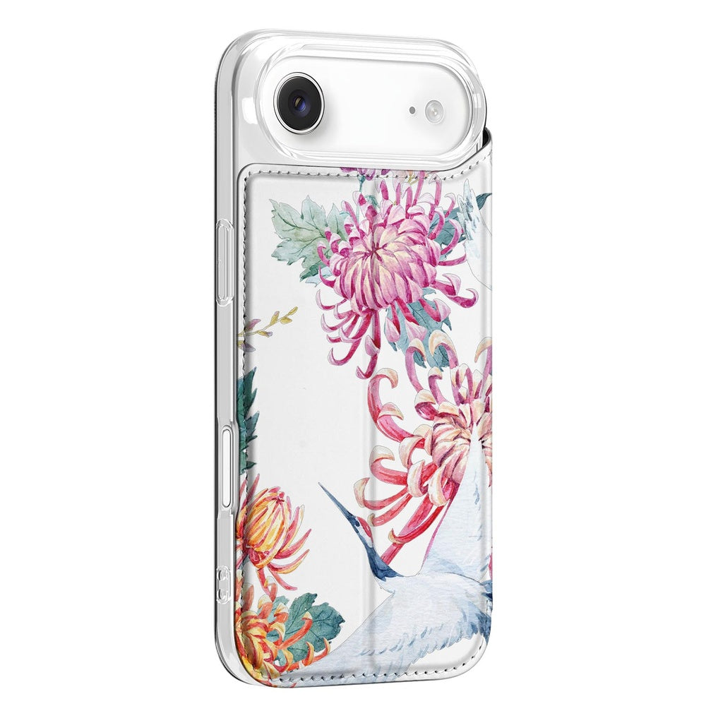 Apple iPhone Air Bookcase Bird Flowers zijaanzicht bloemen vogels