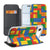 Apple iPhone Air Flip Style Cover Blokken design kleurrijk blokken vooraanzicht