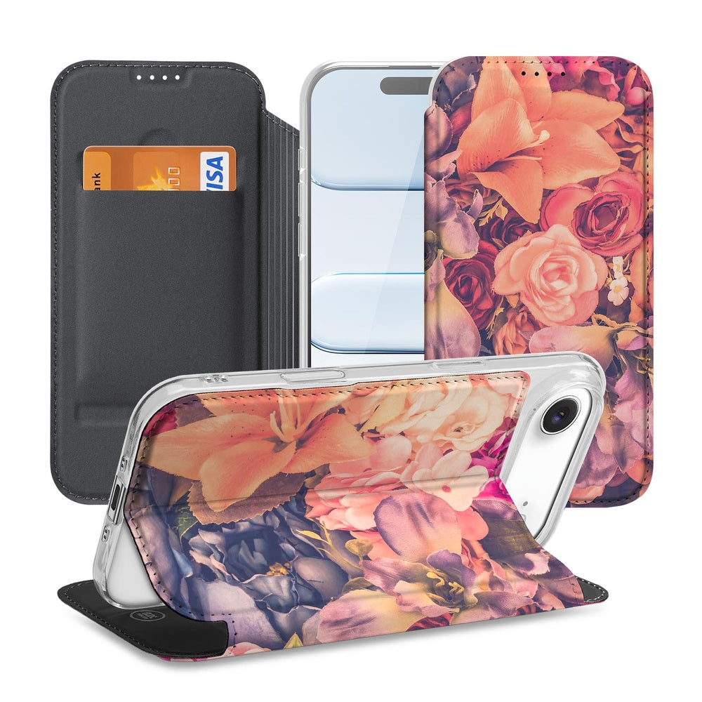 Apple iPhone Air Book Cover Bosje Bloemen design bloemenprint aanzicht