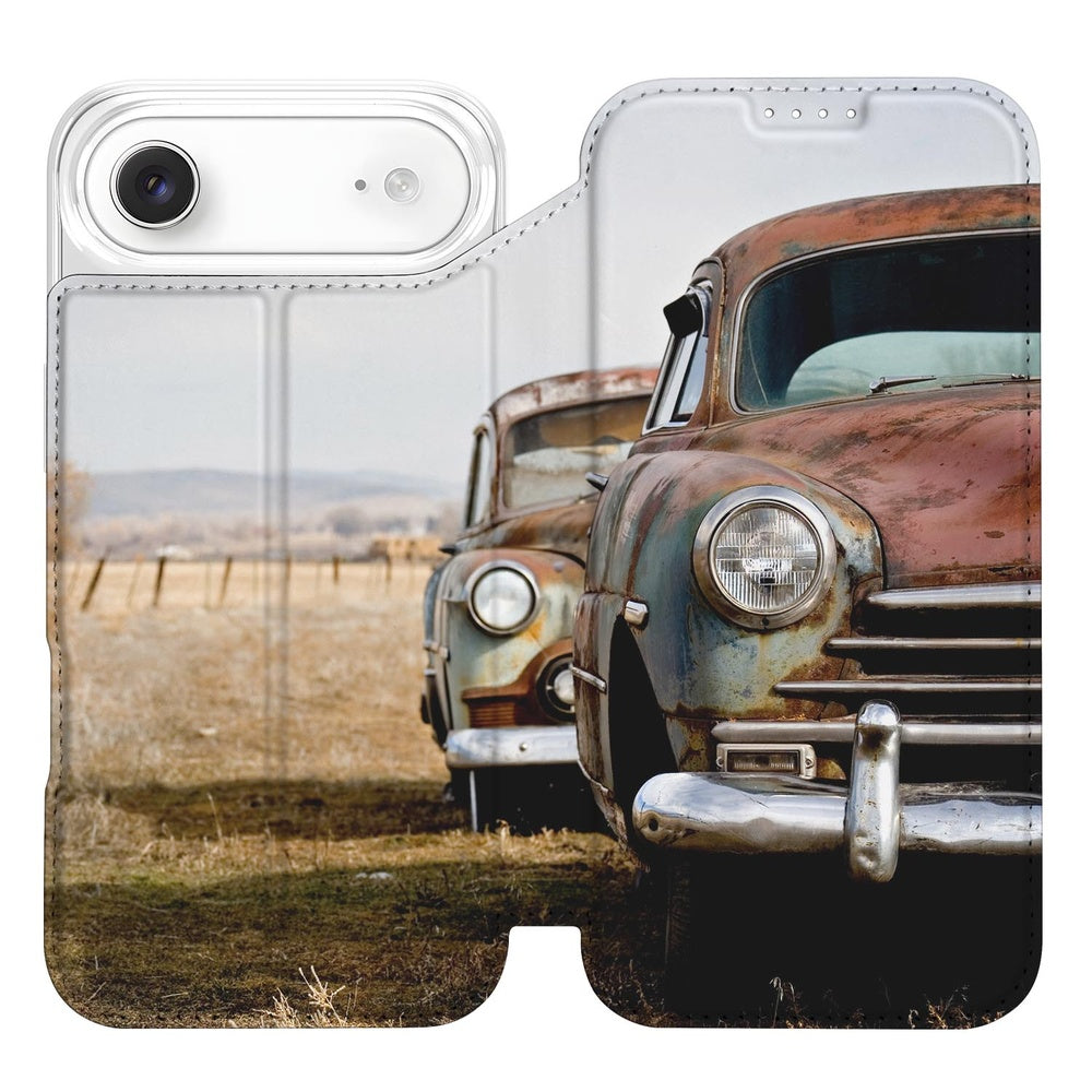 Bookcase Apple iPhone Air Vintage Auto vintage auto case voorkant retro
