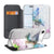 Apple iPhone Air Book Wallet Case Vogel design voorkant zijaanzicht