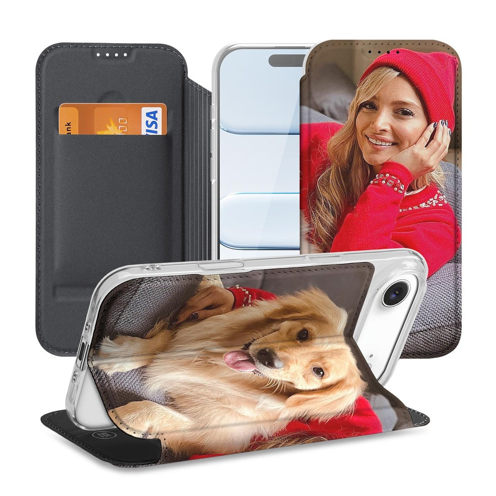 iPhone Air Stand Case Hoesje Maken met Foto stand case dog achterzijde