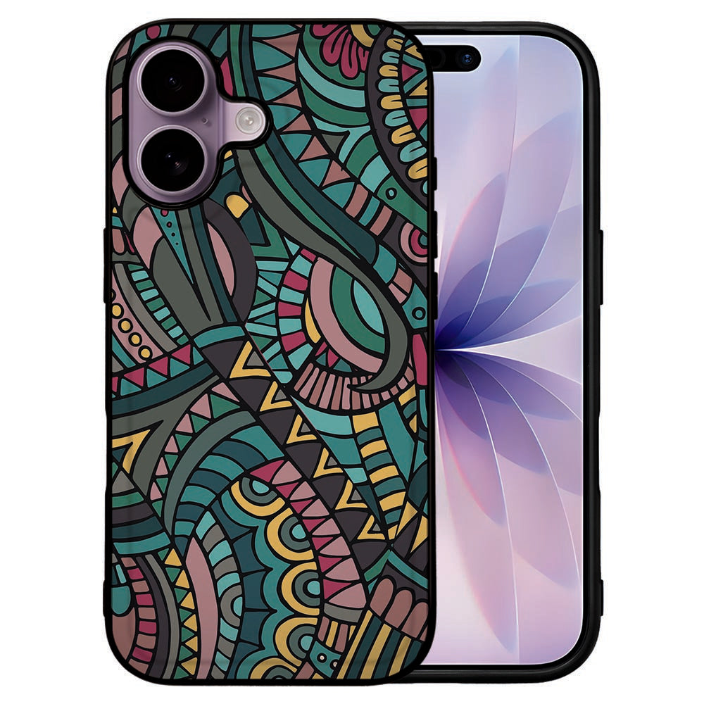 Apple iPhone 17 TPU Hoesje Aztec TPU hoesje Aztec design voorkant