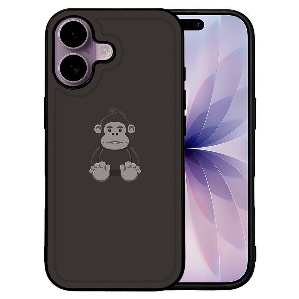 Back Cover Apple iPhone 17 Gorilla gorilla ontwerp zwart achterkant