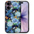 Telefoonhoesje Apple iPhone 17 IJsvogel bloemen vogeltjes aanzicht